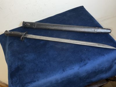 BAYONET & SCABBARD 3rd BATTALION MONMOUTHSHIRE RIFLES Military & War Antiques 20