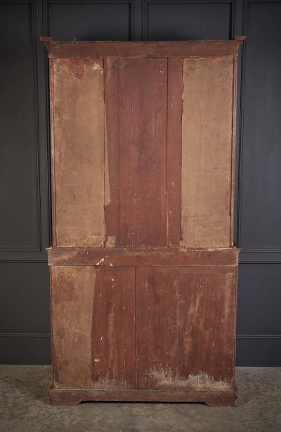 Marquetry Inlaid Burr Walnut Glazed Bookcase - Image 15