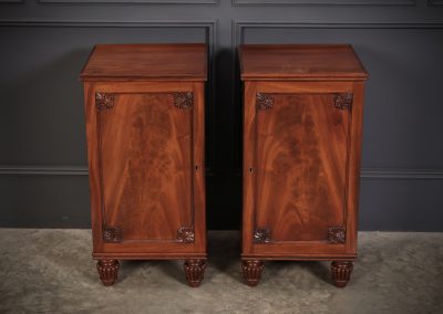 Pair of Regeny Mahogany Bedside Cabinets