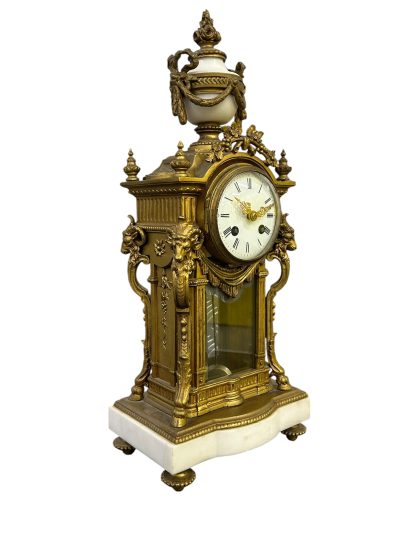 Stunning French Ormolu & Marble Candelabra Mantel Clock set – ca1860 - Image 14