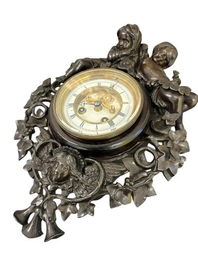 Fabulous French Figural Cartel Wall Clock – ca1890 - Image 9