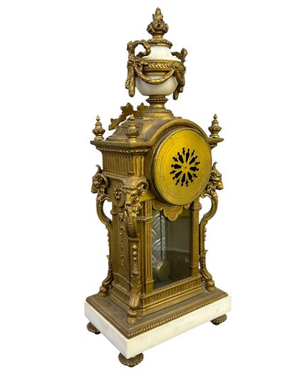 Stunning French Ormolu & Marble Candelabra Mantel Clock set – ca1860 - Image 13