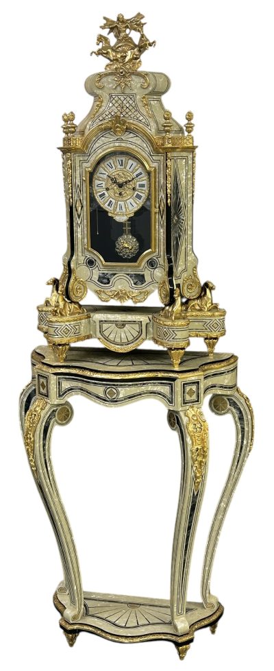 Incredible Italian Hallway Musical Bracket Clock on Pedestal table base - Image 17