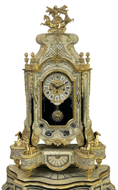 Incredible Italian Hallway Musical Bracket Clock on Pedestal table base - Image 5