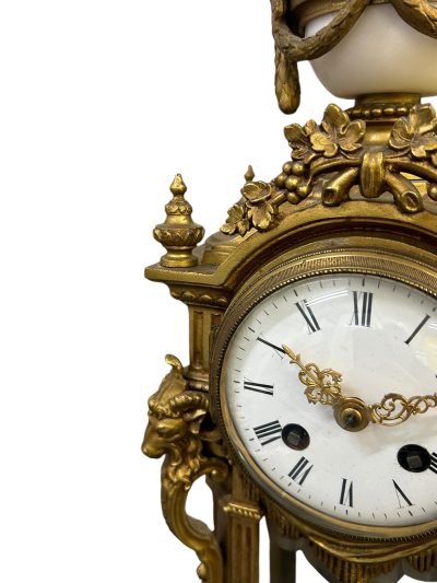 Stunning French Ormolu & Marble Candelabra Mantel Clock set – ca1860 - Image 10