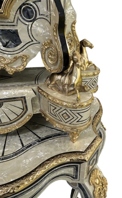 Incredible Italian Hallway Musical Bracket Clock on Pedestal table base - Image 8