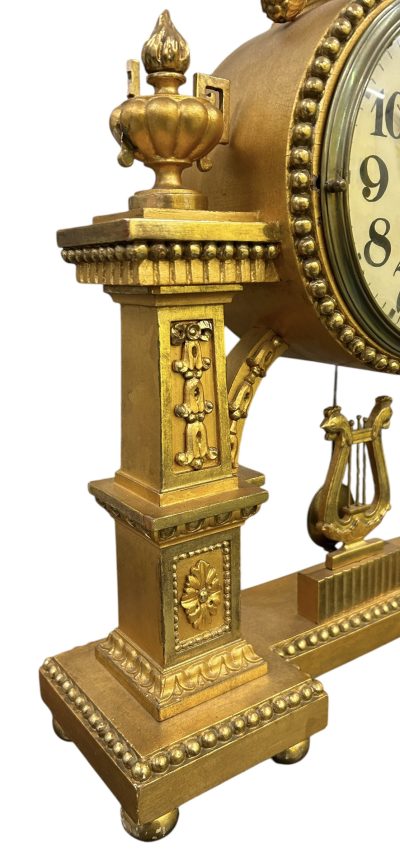 Wonderful Antique Gustav Becker Gresso Wood 8-Day Mantel Clock - c1900 - Image 3