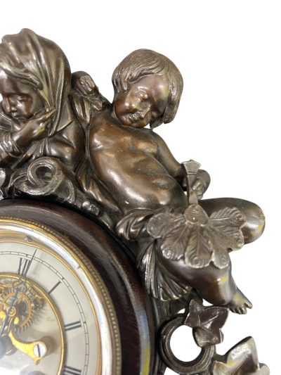 Fabulous French Figural Cartel Wall Clock – ca1890 - Image 3