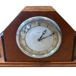 Stylish Art Deco Mantel Clock – 8 Day Clock – ca1940 Mantel Clock Antique Clocks