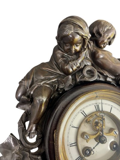 Fabulous French Figural Cartel Wall Clock – ca1890 - Image 2