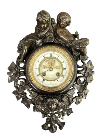 Fabulous French Figural Cartel Wall Clock – ca1890