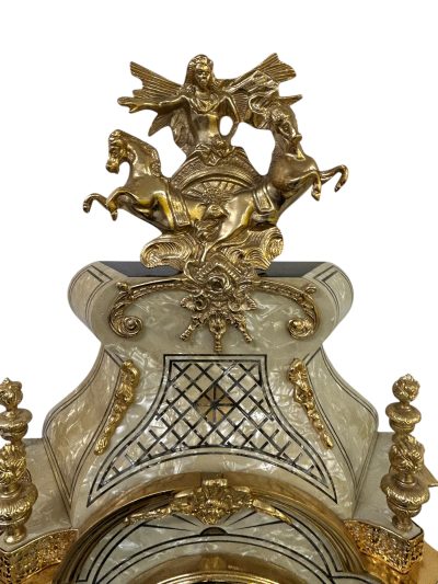 Incredible Italian Hallway Musical Bracket Clock on Pedestal table base - Image 4