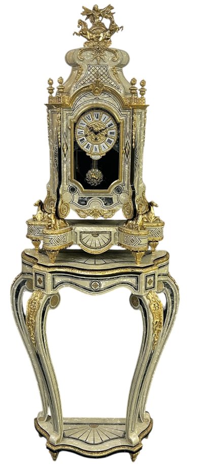 Incredible Italian Hallway Musical Bracket Clock on Pedestal table base