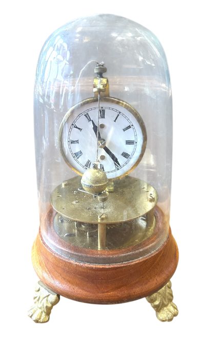 Wonderful Rare Skeleton Swinging Ball Pendulum Mantel clock – ca1890