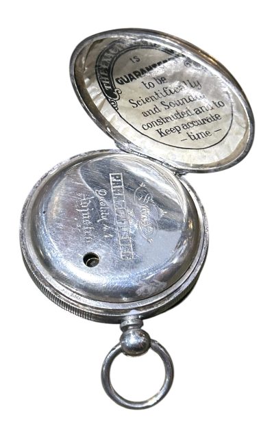 Lovely Victorian Silver case fusee Pocket Watch -ca1880 - Image 8