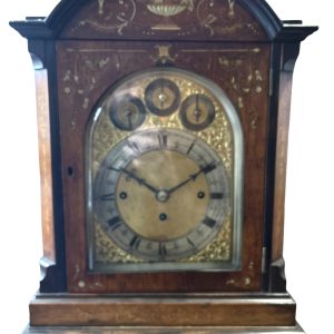 Fabulous English Triple Fusee Musical Bracket Clock – 8 Day musical Clock Triple Fusee Antique Clocks