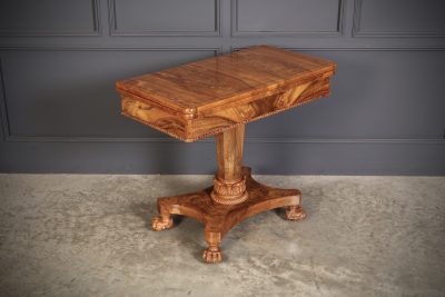 William IV Walnut Card Table - Image 3