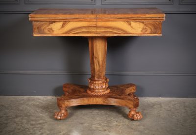 William IV Walnut Card Table - Image 16