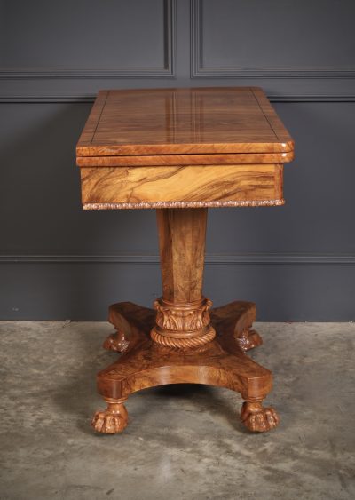 William IV Walnut Card Table - Image 17