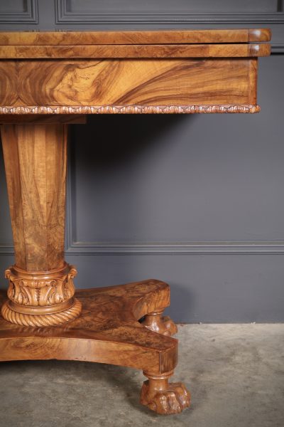 William IV Walnut Card Table - Image 20