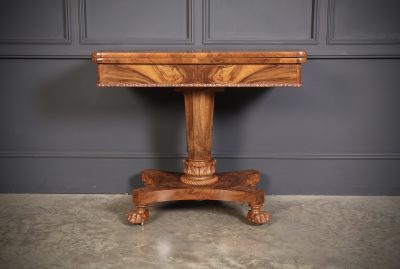 William IV Walnut Card Table - Image 5