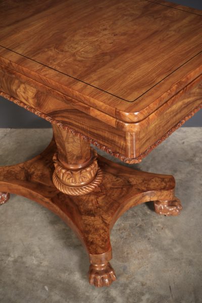 William IV Walnut Card Table - Image 6