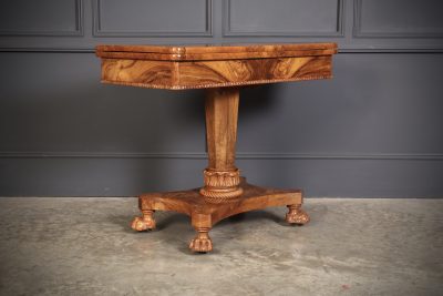 William IV Walnut Card Table - Image 2