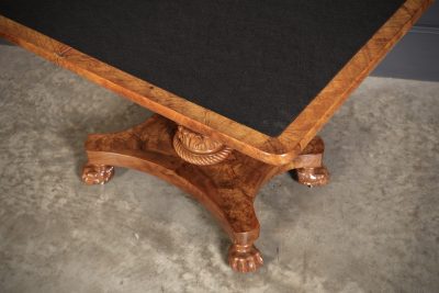 William IV Walnut Card Table - Image 11