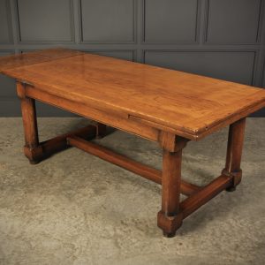 Solid Oak Extending Refectory Dining Table Antique extending dining table Antique Furniture