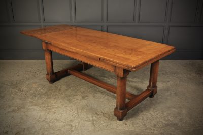 Solid Oak Extending Refectory Dining Table