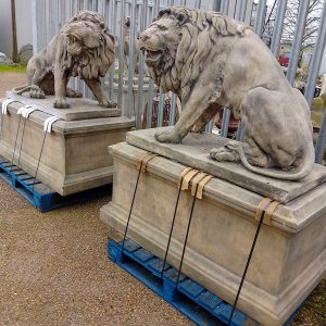 Large Pair of Garden Lion’s a pair Miscellaneous