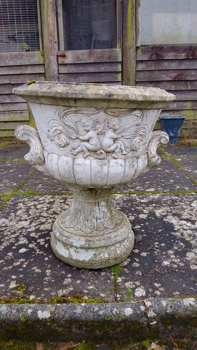 Good 1920's Pair of Garden Urns