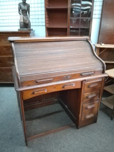 Antique Edwardian Roll Top Desk