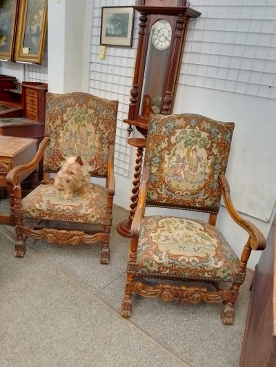 Pair of 1930 Large Armchairs