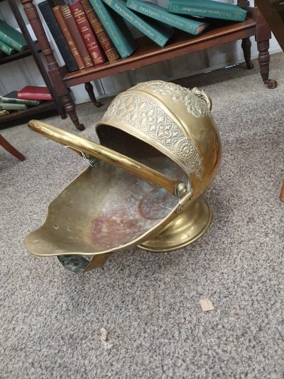 Antique Brass Coal Scuttle