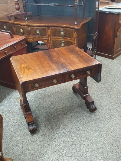 Good Antique Rosewood Sofa Table