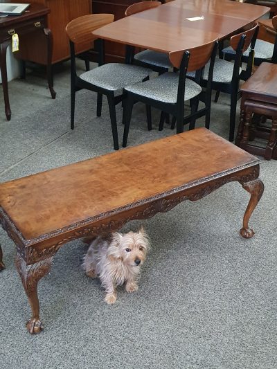 Good Antique 1930's Walnut Coffee Table