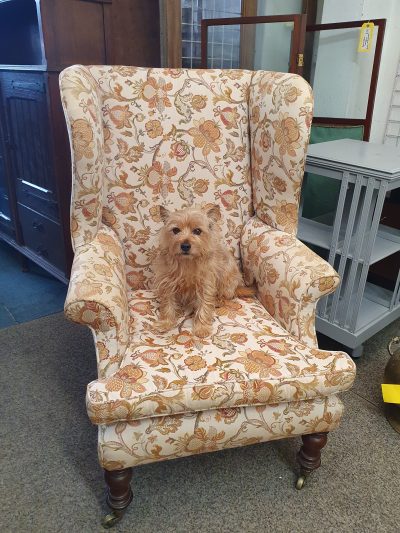 Good Antique Wing Armchair