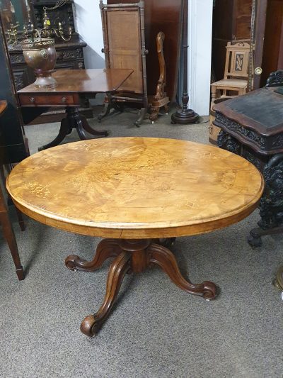 Antique Victorian Walnut Table