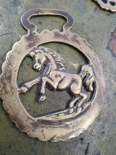 Antique Vintage 1920's Horse Brass Medallion