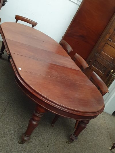 Antique Victorian Extending Dining Table Seats 8