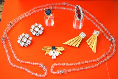 Vintage Collection of 925 Silver Gem Set Jewellery