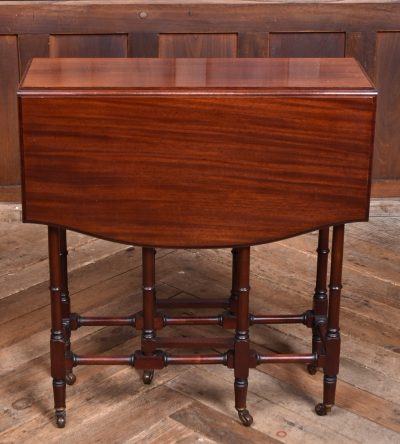 Edwardian Mahogany Drop Leaf Table SAI3649