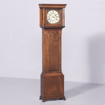 Neat-Sized Mahogany Grandmother Clock In The Georgian Style