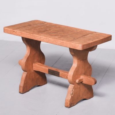 Adzed Oak Coffee Table/Stool by Yorkshire Critter Thomas (Gnomeman) Whitaker