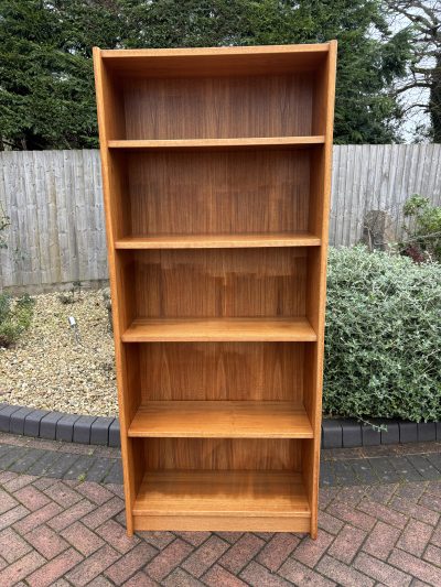 Danish Mid Century Tall Teak Bookcase c1960s