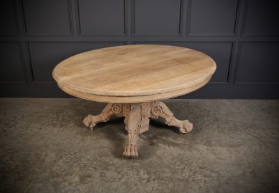 Light Oval Oak Centre Table