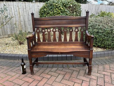 Shapland & Petter Arts & Crafts Oak Hall Settle