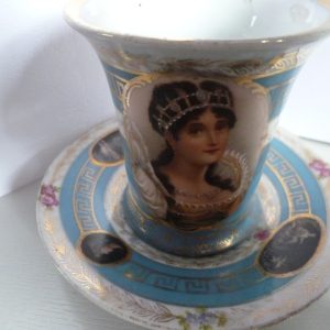 NAPOLEONIC TYPE CUP AND SAUCER PERFECT Antique Ceramics