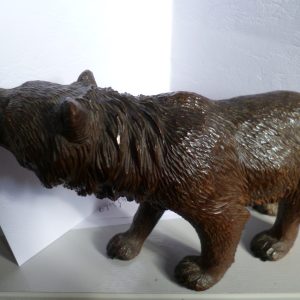 CARVED WOODEN HUMP BACKED BEAR BARVARIAN 20 CM PERFECT CIRCA 1890 Antique Sculptures